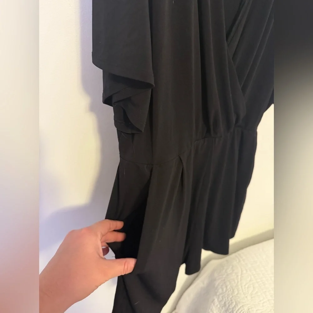 🎉2/$15 Express Black Dress Romper - Picture 4 of 6